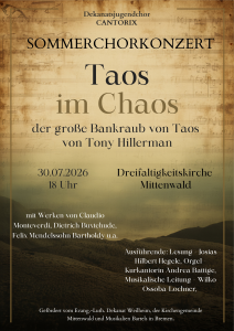 Bild der Veranstaltung Jugenddekanatschor CANTORIX
