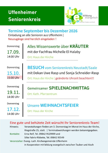 Bild der Veranstaltung Dekanat Uffenheim