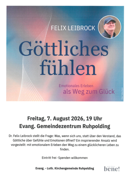 Vortrag Göttliches Fühlen