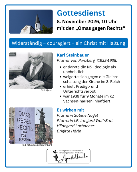 Bild der Veranstaltung Evang. KG Weilheim, epd, FUNDUS Bilddatenbank