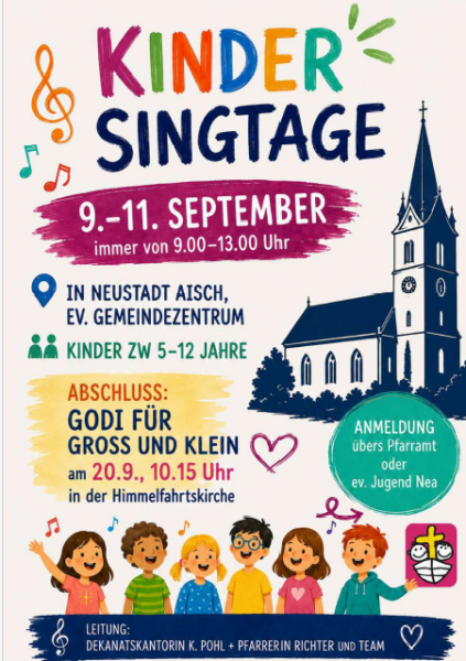 Kindersingtage in den Sommerferien