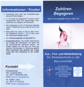 Basiskurs für Besuchsdienstarbeit